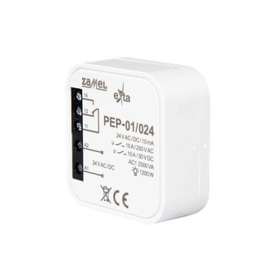 Przekaźnik elektromagnetyczny dopuszkowy 10A 24V AC  TYP: PEP-01/024
