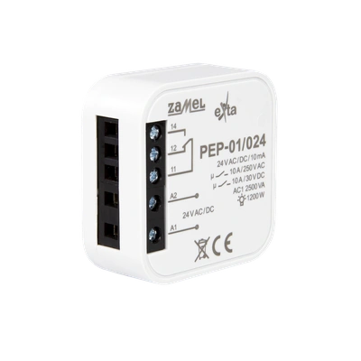 Przekaźnik elektromagnetyczny dopuszkowy 10A 24V AC  TYP: PEP-01/024