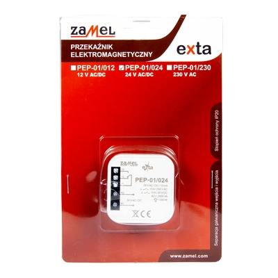 Przekaźnik elektromagnetyczny dopuszkowy 10A 24V AC  TYP: PEP-01/024