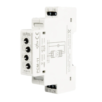 PRZEKAŹNIK CZASOWY CYKLICZNY O NASTAWIE 2 CZASÓW 16A, 230V AC  TYP: PCM-11