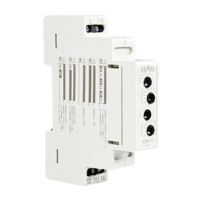 PRZEKAŹNIK CZASOWY CYKLICZNY O NASTAWIE 2 CZASÓW 16A, 230V AC  TYP: PCM-11