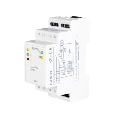 CZUJNIK KOLEJNOŚCI FAZ I ZANIKU FAZ, 16A  TYP: CKM-11