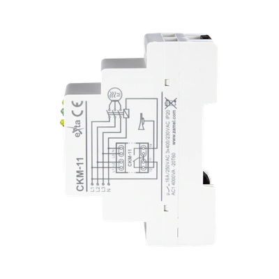 CZUJNIK KOLEJNOŚCI FAZ I ZANIKU FAZ, 16A  TYP: CKM-11