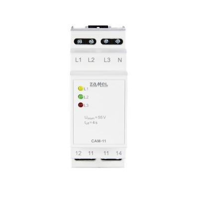 CYFROWY CZUJNIK ASYMETRII, SPADKU SYMETRYCZNEGO I ZANIKU FAZY  TYP: CAM-11