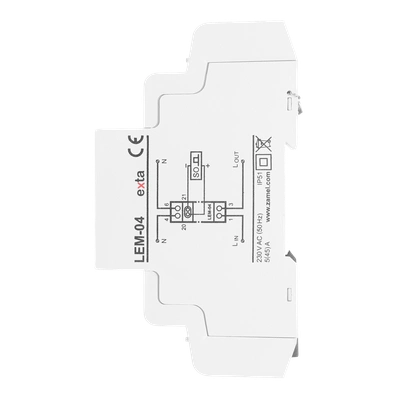 LICZNIK ENERGII ELEKTRYCZNEJ 1-FAZOWY, 45A  TYP: LEM-04