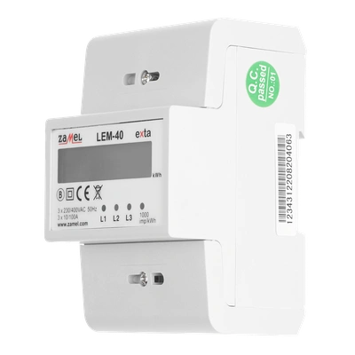 LICZNIK ENERGII ELEKTRYCZNEJ 3-FAZOWY, 100A  TYP: LEM-40