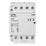 STYCZNIK MODUŁOWY INSTALACYJNY 40A, 3xNO+1NC, 230V AC,  TYP: STM-40-31