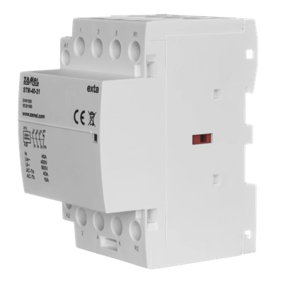 STYCZNIK MODUŁOWY INSTALACYJNY 40A, 3xNO+1NC, 230V AC,  TYP: STM-40-31