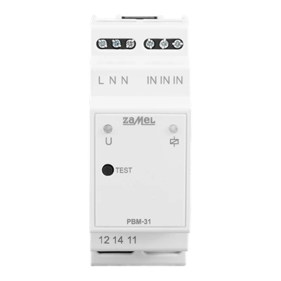 PRZEKAŹNIK BISTABILNY (IMPULSOWY) PRZEŁĄCZANY W ZERZE, 230V AC  TYP: PBM-31