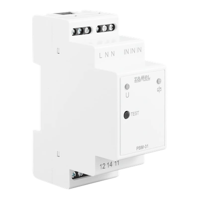 PRZEKAŹNIK BISTABILNY (IMPULSOWY) PRZEŁĄCZANY W ZERZE, 230V AC  TYP: PBM-31