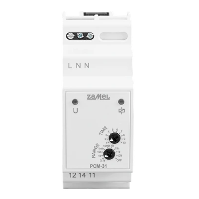 PRZEKAŹNIK CZASOWY PRZEŁĄCZANY W ZERZE, OPÓŹNIONE ZAŁĄCZENIE 230V AC TYP: PCM-31