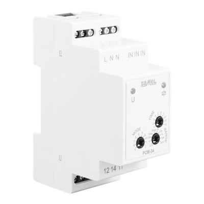 PRZEKAŹNIK CZASOWY PRZEŁĄCZANY W ZERZE WIELOFUNKCYJNY 230V AC TYP: PCM-34