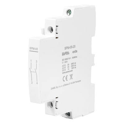STYK POMOCNICZY DO STYCZNIKÓW SERII ZAMEL EXTA STM, 5A, 2NO TYP: SPM-05-20  TYP: SPM-05-20