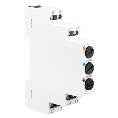 WSKAŹNIK ZASILANIA ZABEZPIECZONY BEZPIECZNIKAMI   TYP: LKM-09-40