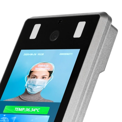 SYSTEM KONTROLI DOSTĘPU Z ROZPOZNAWANIEM  TWARZY I POMIAREM TEMPERATURY TYP: SRT-01