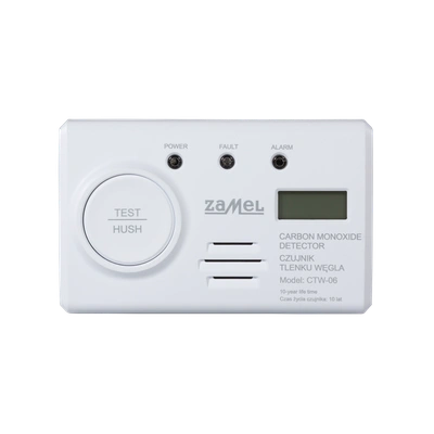 CZUJNIK TLENKU WĘGLA Z WBUDOWANĄ BATERIĄ  TYP: CTW-06