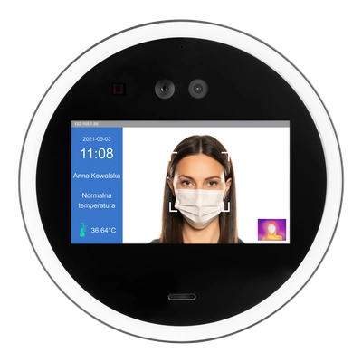 SYSTEM KONTROLI DOSTĘPU Z ROZPOZNAWANIEM  TWARZY I POMIAREM TEMPERATURY TYP: SRT-02