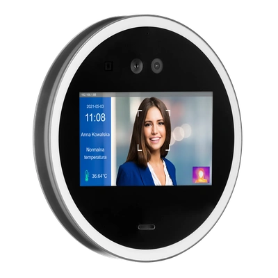 SYSTEM KONTROLI DOSTĘPU Z ROZPOZNAWANIEM  TWARZY I POMIAREM TEMPERATURY TYP: SRT-02