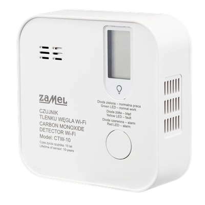 CZUJNIK TLENKU WĘGLA WI-FI TUYA  TYP: CTW-10