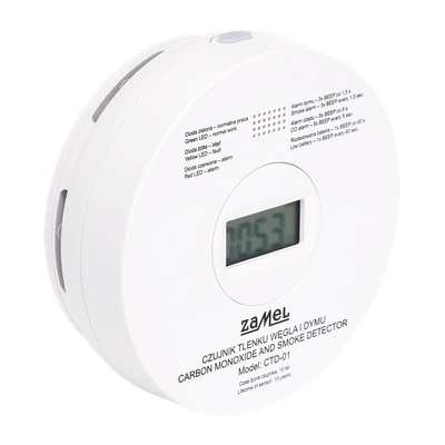 CZUJNIK TLENKU WĘGLA I DYMU   TYP: CTD-01