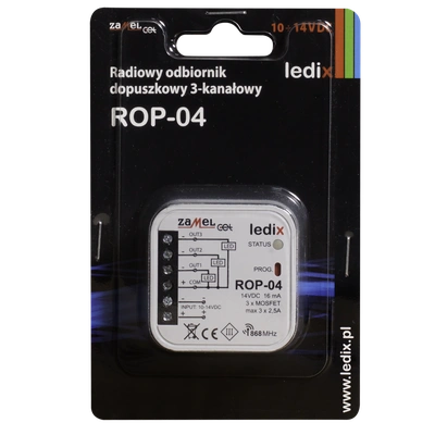 Radiowy odbiornik dopuszkowy 3-kanałowy  TYP: ROP-04