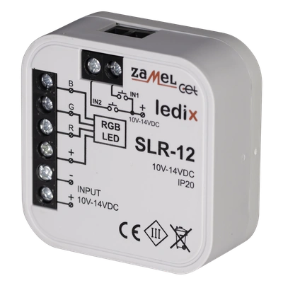 Sterownik RGB przewodowy  TYP: SLR-12