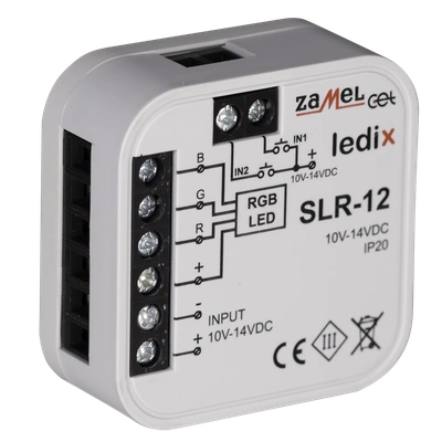 Sterownik RGB przewodowy  TYP: SLR-12