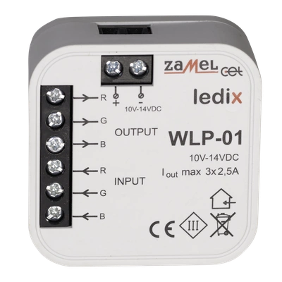 Wzmacniacz RGB dopuszkowy  TYP: WLP-01