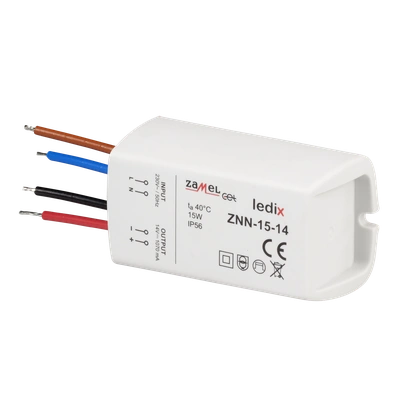 Zasilacz LED natynkowy 14V DC 15W  TYP: ZNN-15-14
