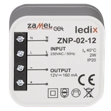 Zasilacz LED dopuszkowy 12V DC 2W  TYP: ZNP-02-12