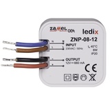 Zasilacz LED dopuszkowy 12V DC 8W  TYP: ZNP-08-12