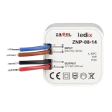 Zasilacz LED dopuszkowy 14V DC 8W  TYP: ZNP-08-14