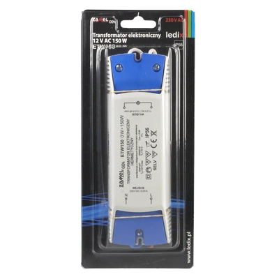 Transformator elektroniczny zalewany 230/11,5V 0-150W  TYP: ETW150