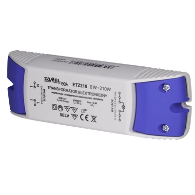 Transformator elektroniczny 230/11,5V 0-210W  TYP: ETZ210