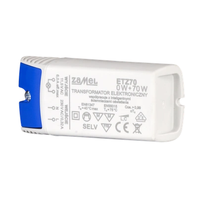 Transformator elektroniczny 230/11,5V 0-70W  TYP: ETZ70