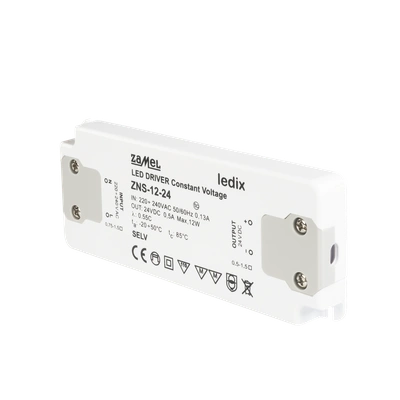 ZASILACZ LED SLIM 24V DC 12W   TYP: ZNS-12-24