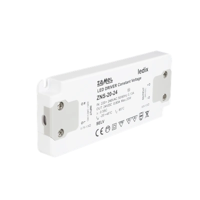 ZASILACZ LED SLIM 24V DC 20W   TYP: ZNS-20-24