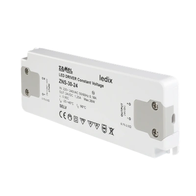 ZASILACZ LED SLIM 24V DC 30W   TYP: ZNS-30-24