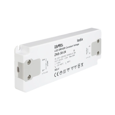 ZASILACZ LED SLIM 24V DC 30W   TYP: ZNS-30-24