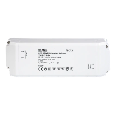 ZASILACZ LED SLIM 24V DC 75W   TYP: ZNS-75-24
