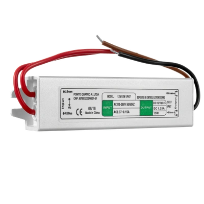 Zasilacz LED 12V DC 15W IP67   TYP: ZAH-15-12