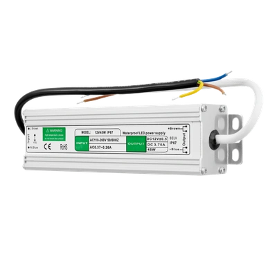 Zasilacz LED 12V DC 45W IP67   TYP: ZAH-45-12