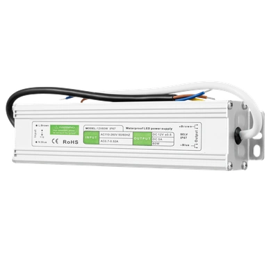 Zasilacz LED 12V DC 60W IP67   TYP: ZAH-60-12