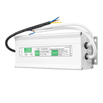 Zasilacz LED 12V DC 100W IP67   TYP: ZAH-100-12