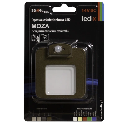 Oprawa LED MOZA PT 14V DC czujnik ZLO biała zimna TYP: 01-212-41