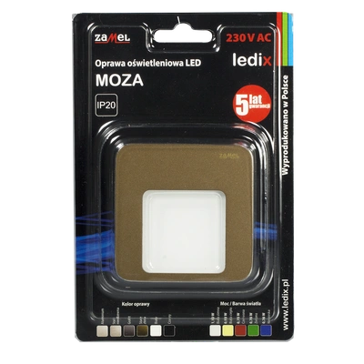 Oprawa LED MOZA PT 230V AC ZLO biała zimna  TYP: 01-221-41