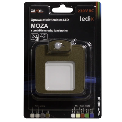 Oprawa LED MOZA PT 230V AC czujnik ZLO biała ciepła TYP: 01-222-42