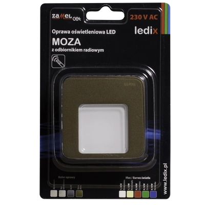 Oprawa LED MOZA PT 230V AC radio ZLO biała ciepła TYP: 01-224-42