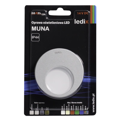 Oprawa LED MUNA NT 14V DC ALU czerwona  TYP: 02-111-13