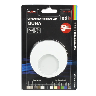 Oprawa LED MUNA PT 14V DC BIA biała zimna  TYP: 02-211-51